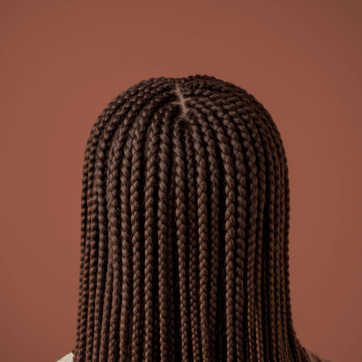 Box braids close-up