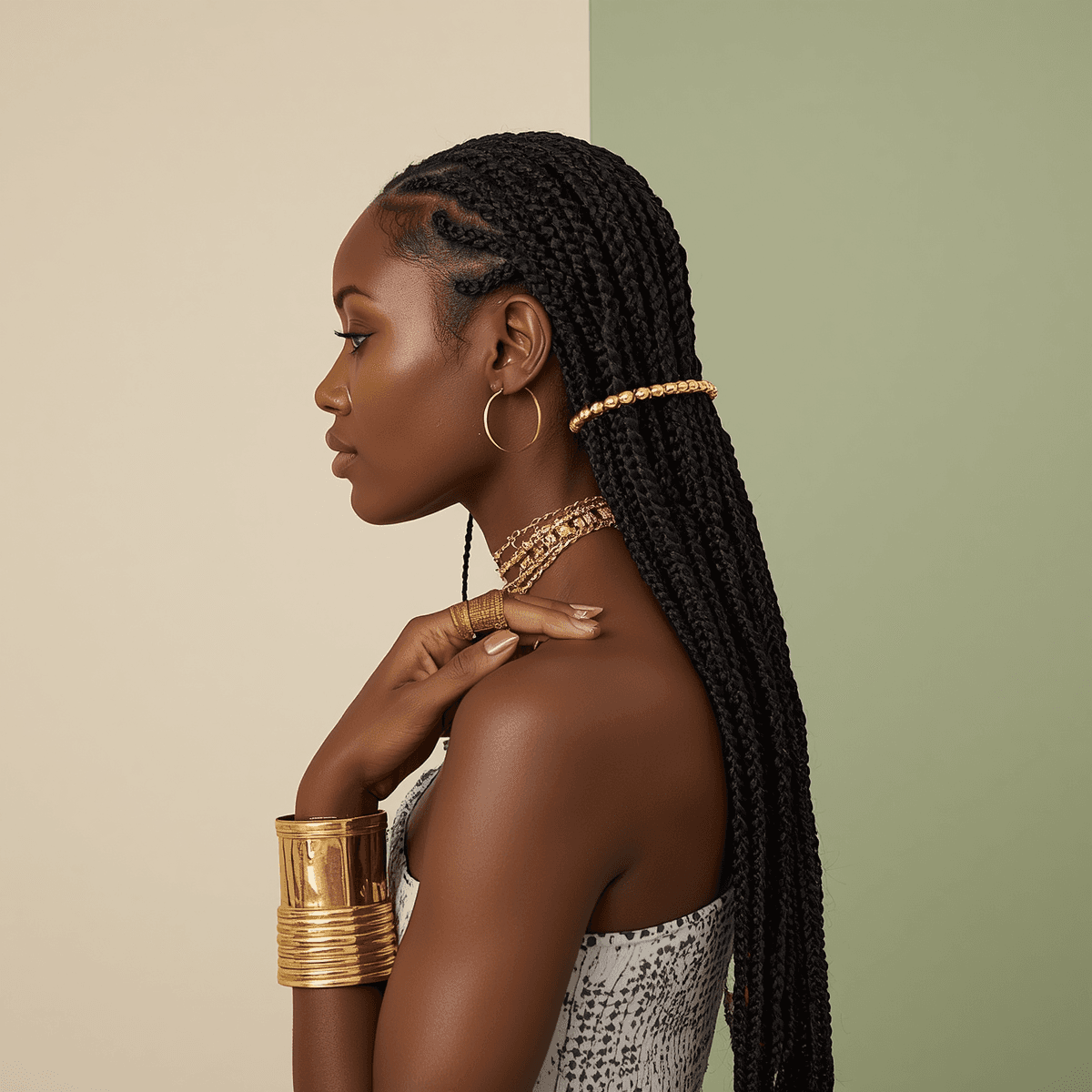 Braided protective style for fall